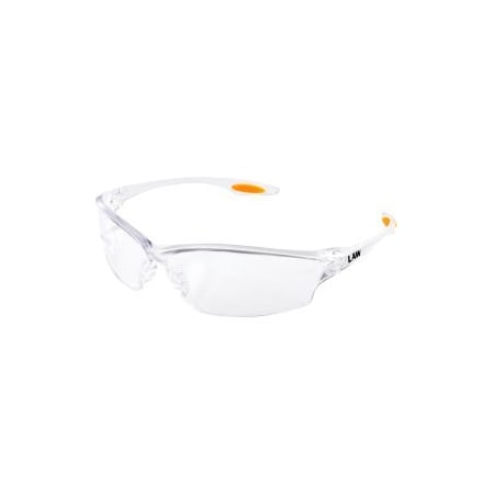 Mcr Safety Safety Glasses, Anti-Fog, Clear Lens, Clear Frame, Frameless LW210AF